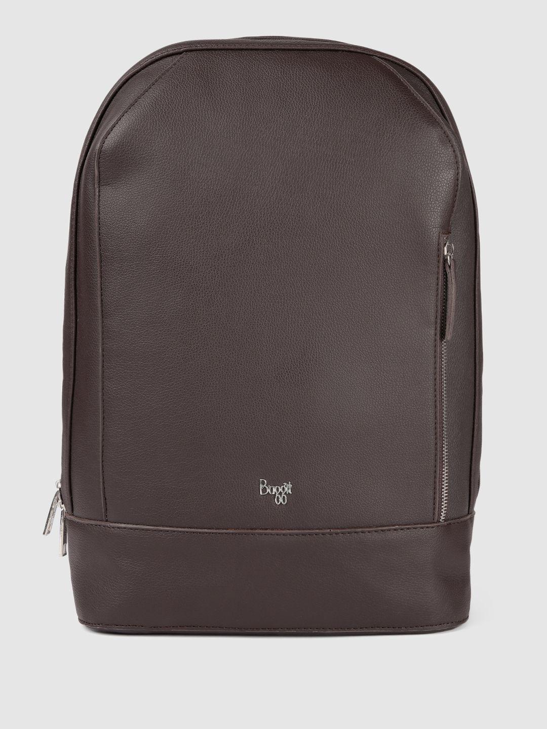 baggit men solid laptop backpack