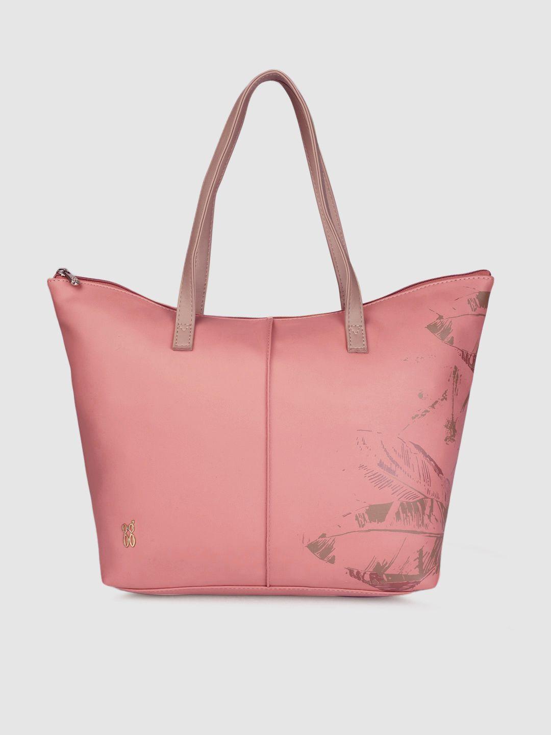 baggit pink printed shoulder bag