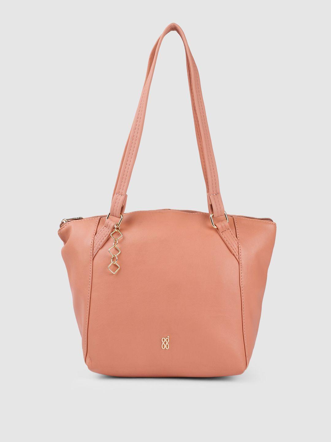 baggit pink solid shoulder bag