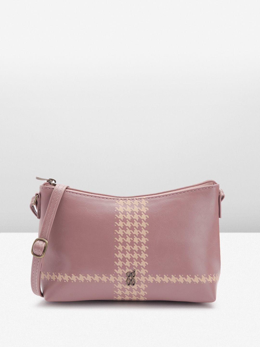 baggit printed structured sling bag