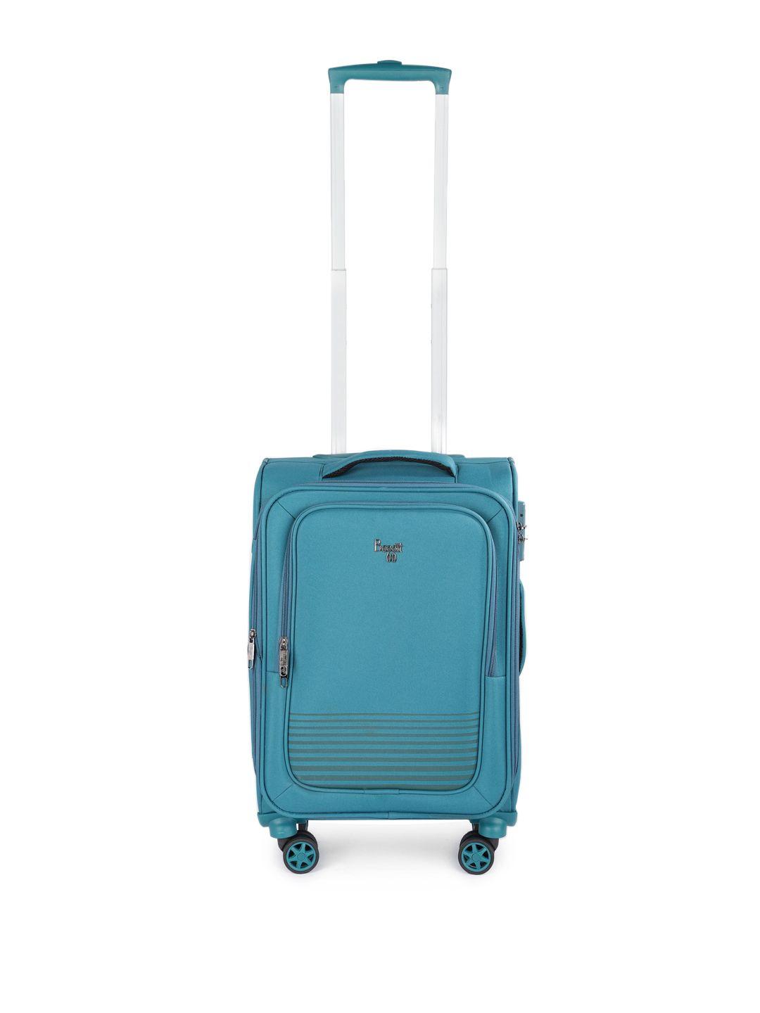 baggit viber striped soft-sided cabin trolley suitcase