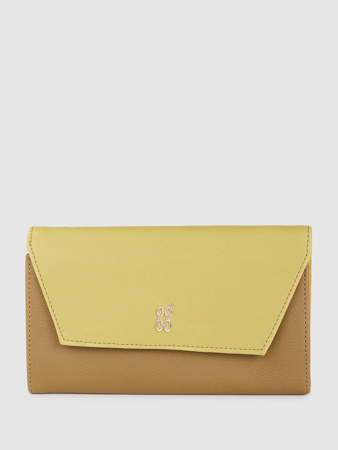 baggit women bichrome solid three fold wallet