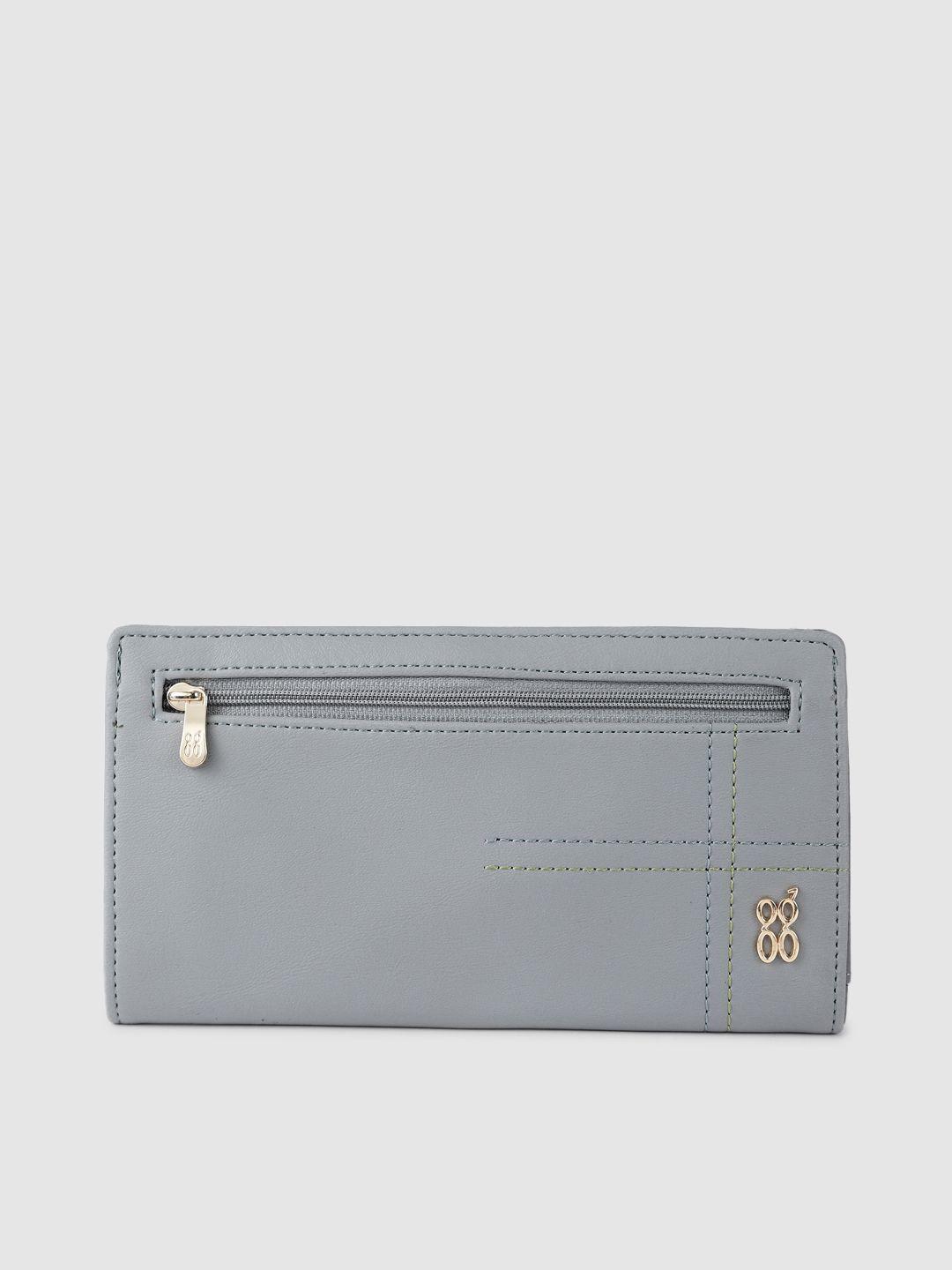 baggit women blue two fold wallet