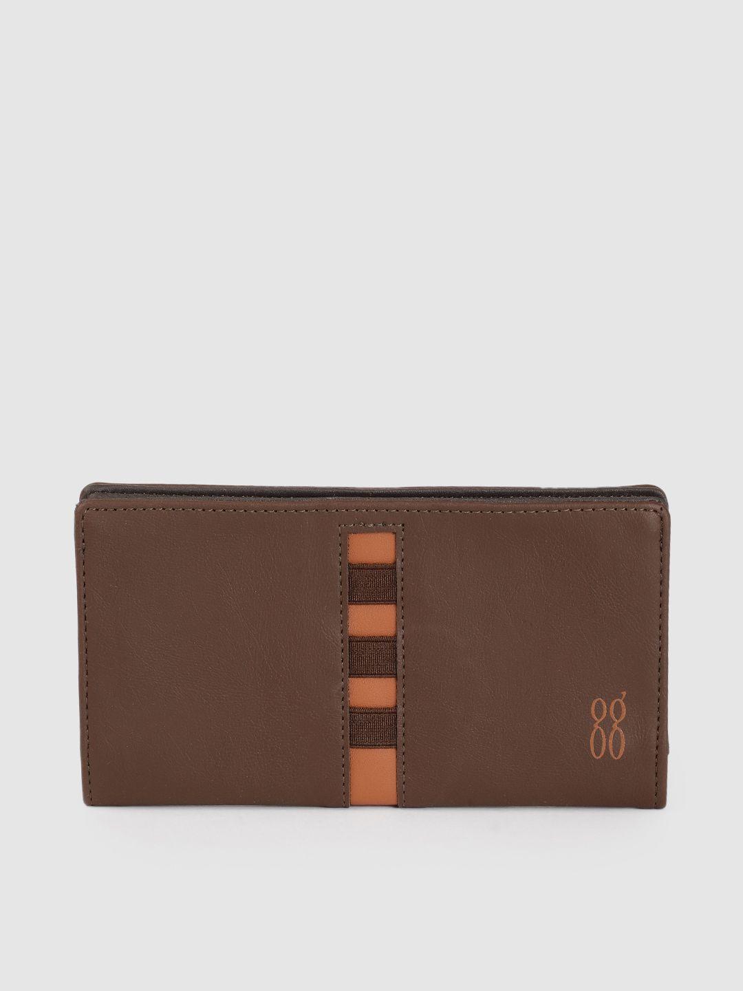 baggit women brown solid two fold wallet