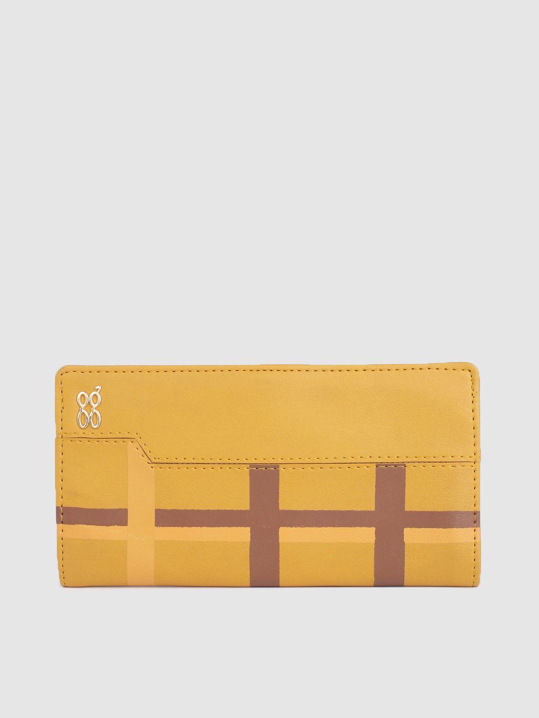 baggit women checked two fold wallet