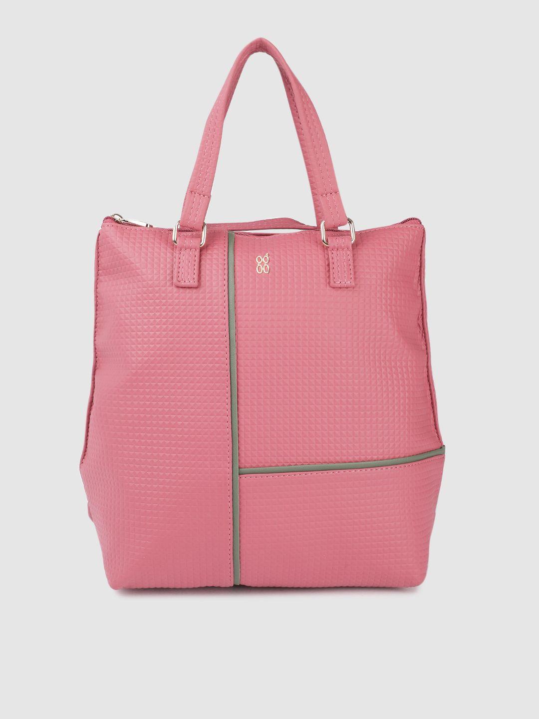 baggit women geometric textured backpack