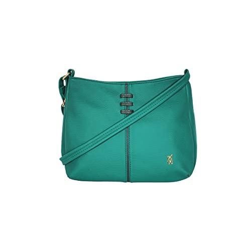 baggit women hobo handbag (emerald green)