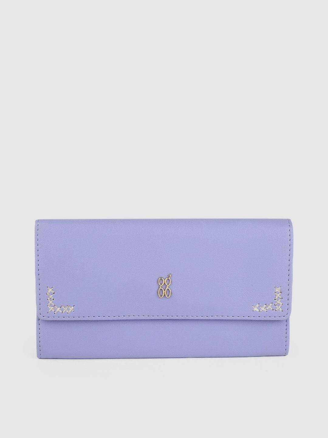 baggit women lavender two fold wallet