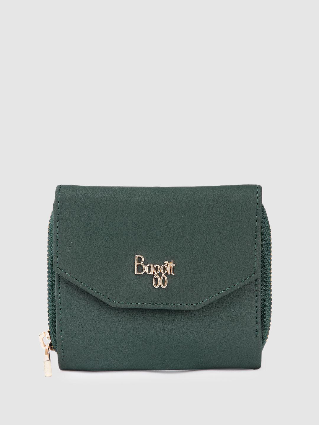 baggit women solid fold wallet