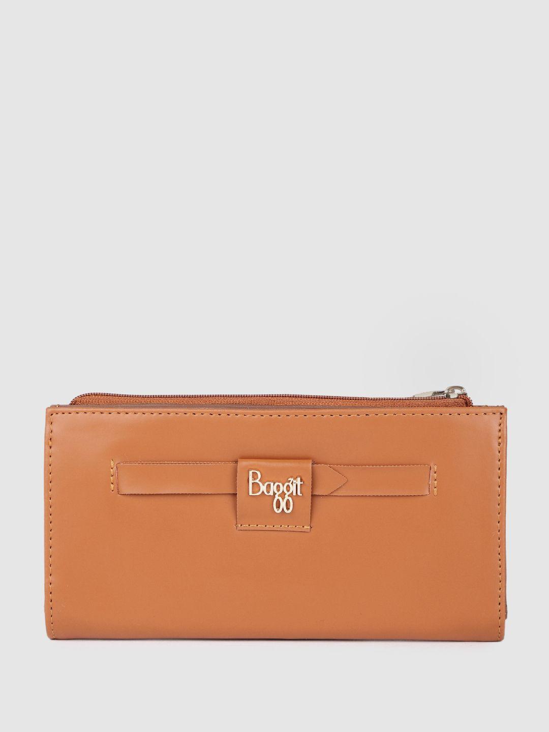 baggit women solid two fold wallet