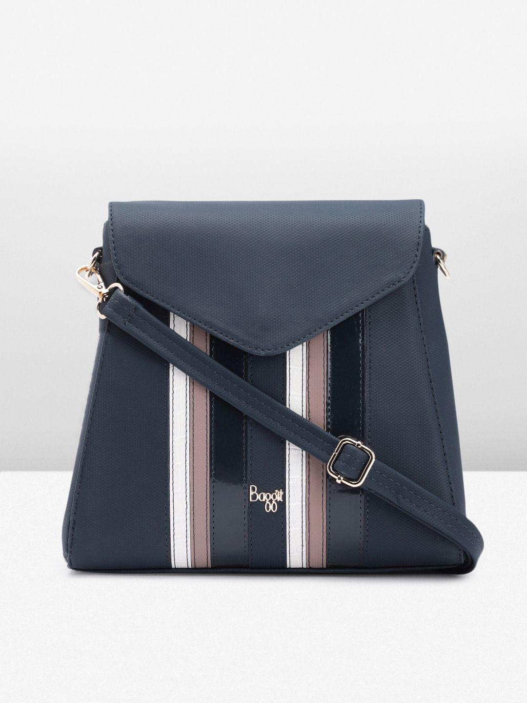 baggit women striped backpack