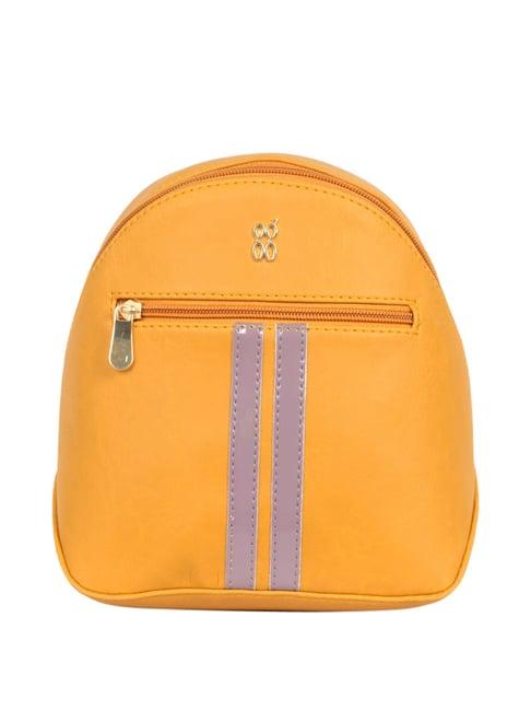 baggit yellow medium backpack