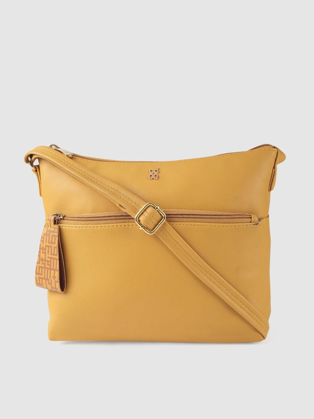 baggit yellow solid sling bag