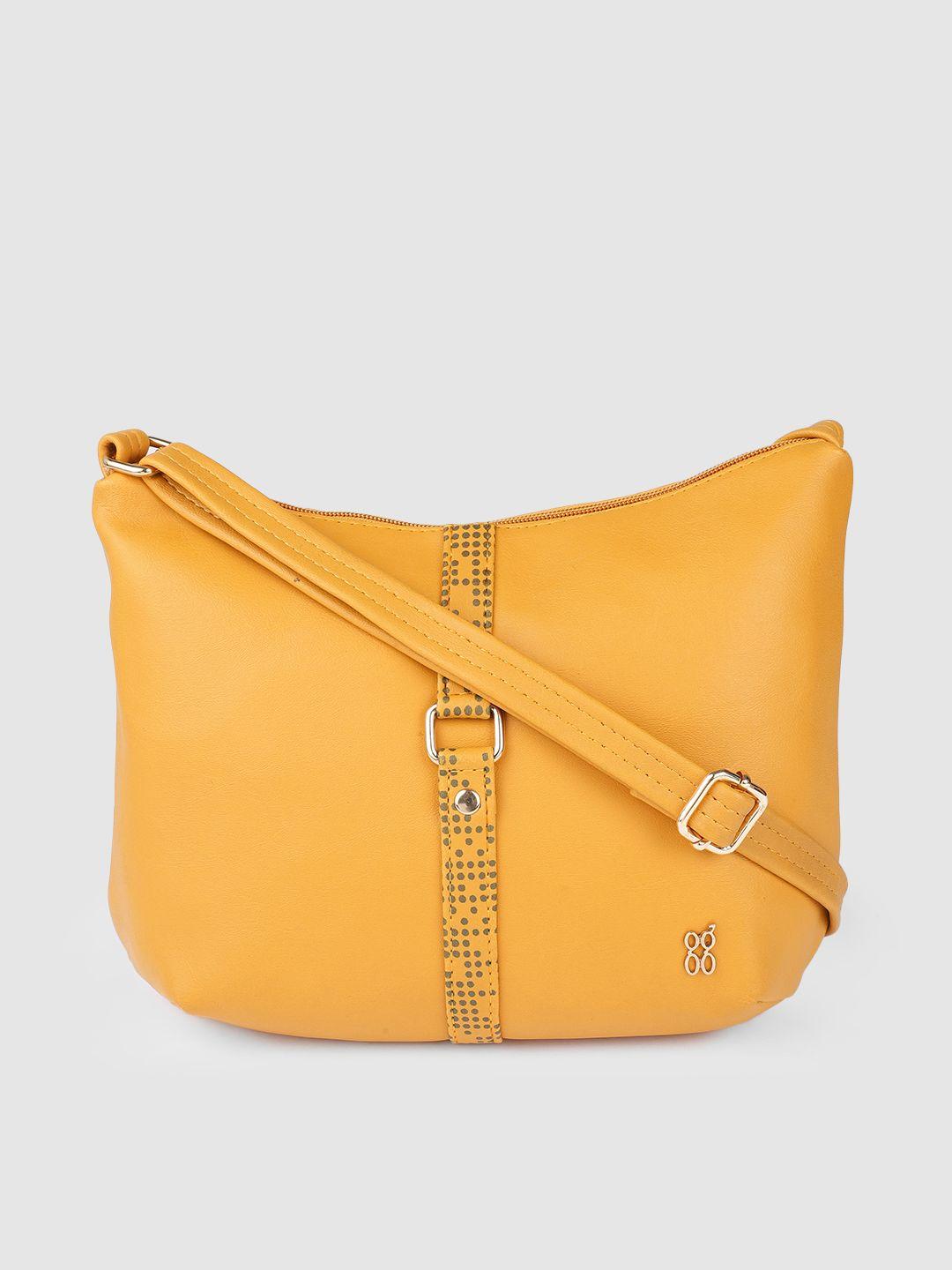 baggit yellow solid sling bag