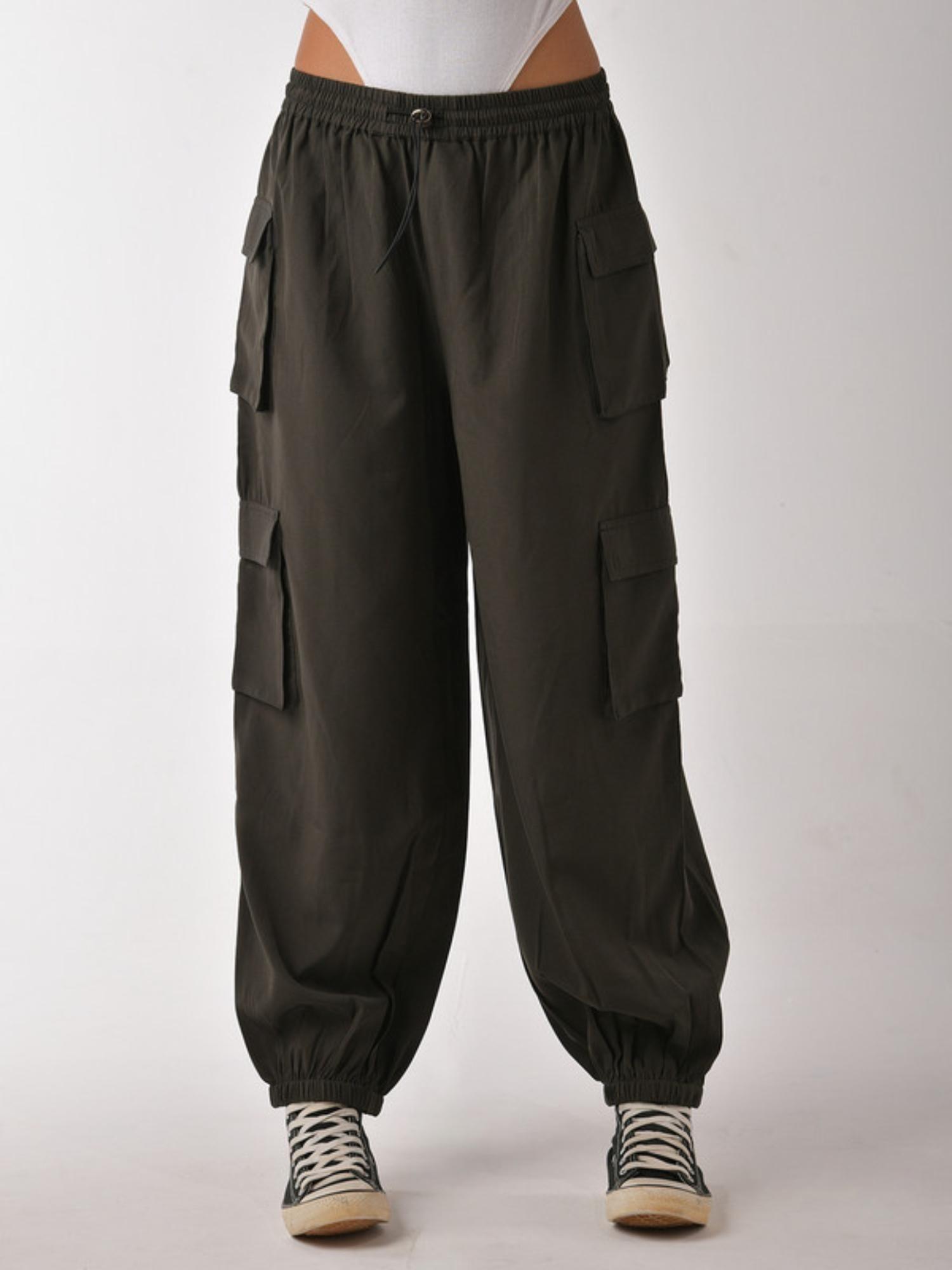 baggy cargo air parachute pants for womens