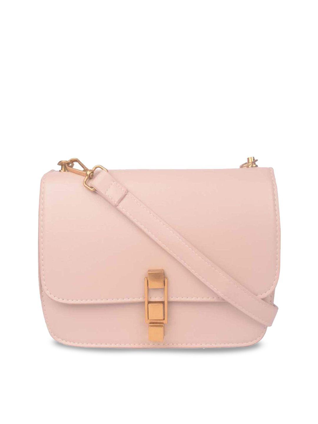 bagkok cream-coloured textured pu shopper hobo bag