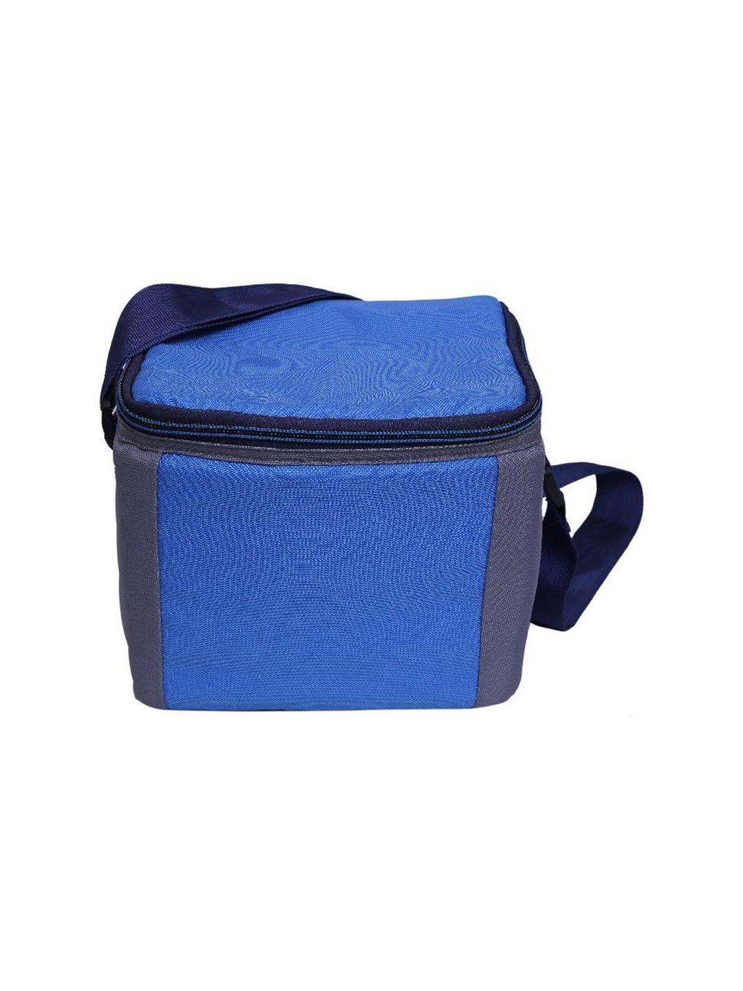 bags.r.us royal blue insulated polyester chiller lunch bag with free ice pack