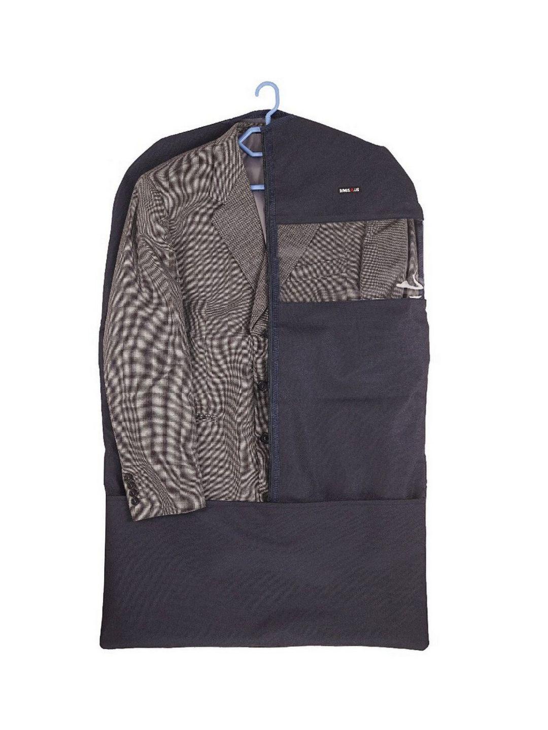 bags.r.us unisex matte navy blue 3.1 liters large suit/garment cover with handle