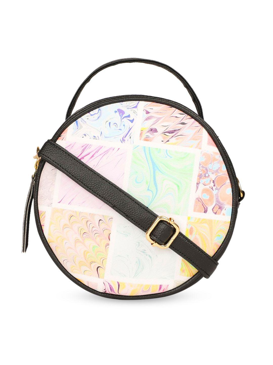 bagsy malone abstract printed structured sling bag