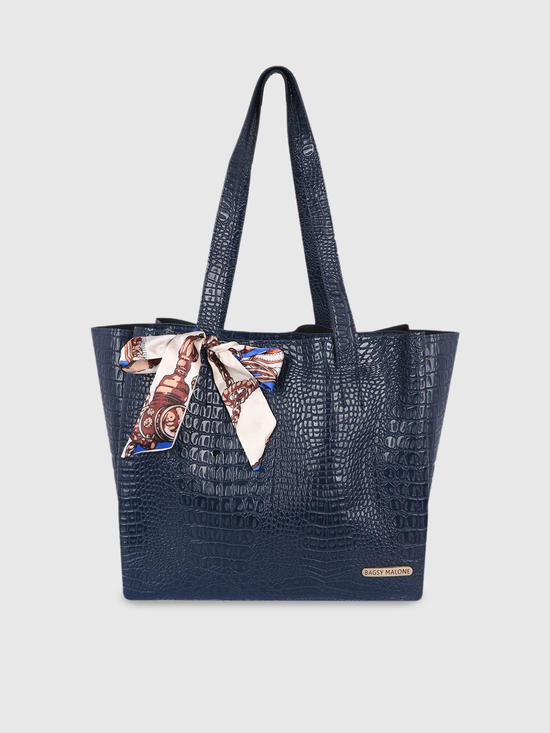 bagsy malone animal textured shopper tote bag