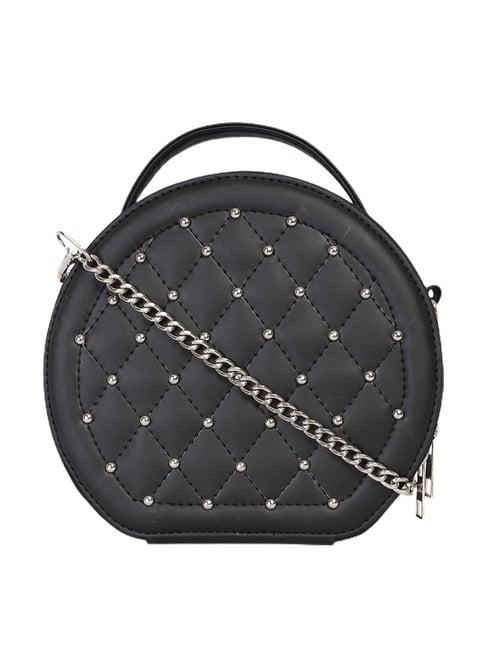 bagsy malone black embellished sling bag