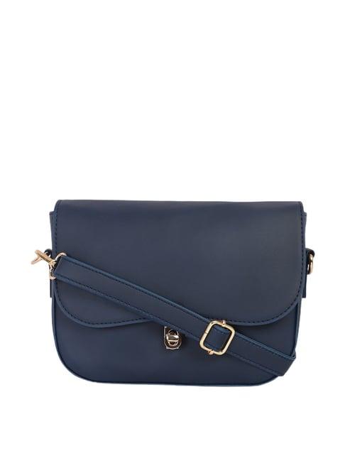 bagsy malone blue solid sling bag