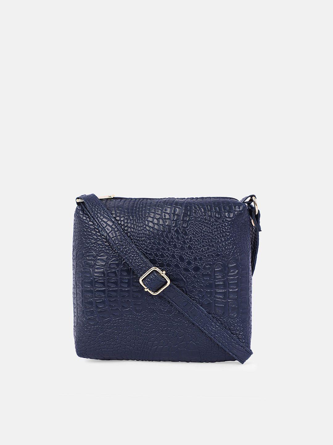 bagsy malone blue textured purse clutch