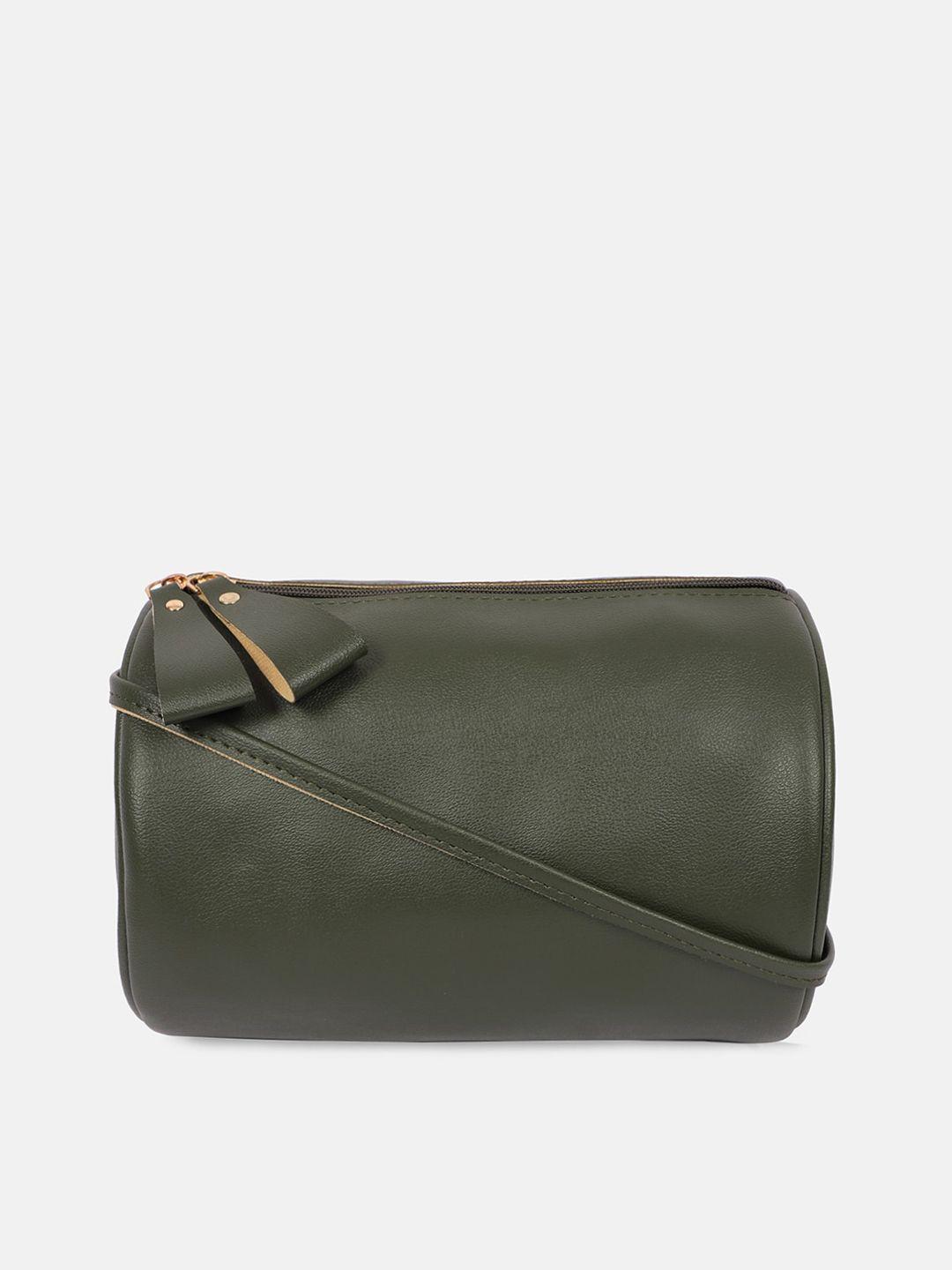 bagsy malone green structured sling bag