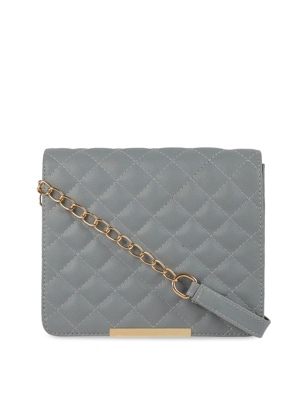 bagsy malone grey textured sling bag