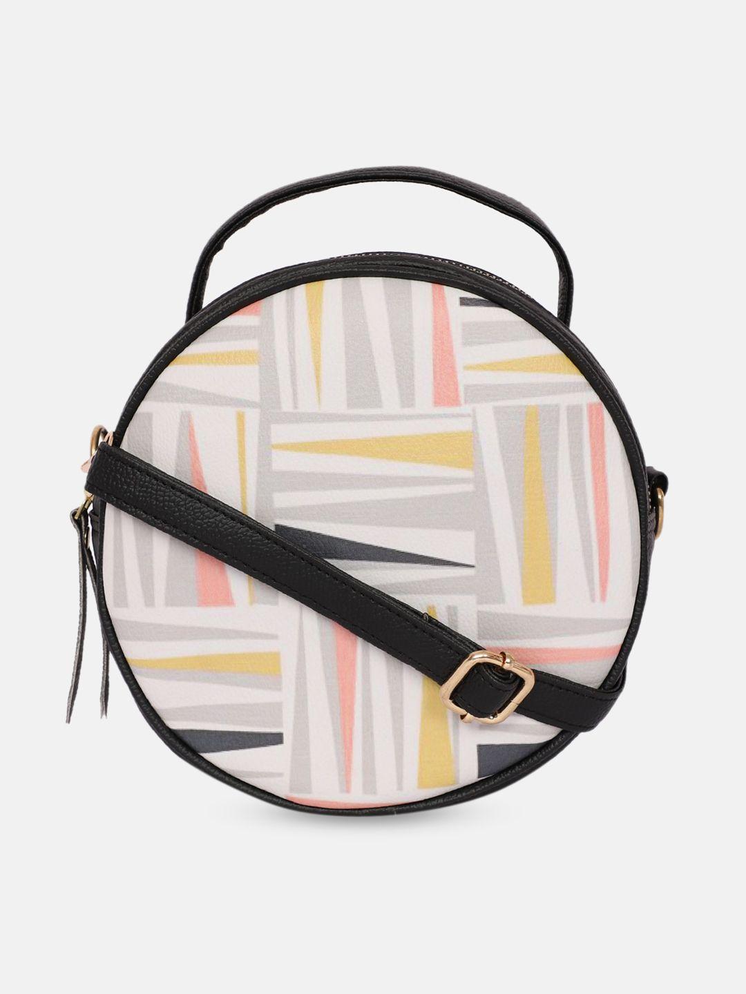 bagsy malone multicoloured striped pu structured sling bag