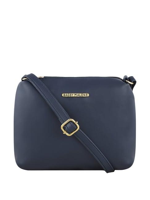 bagsy malone navy sling handbag