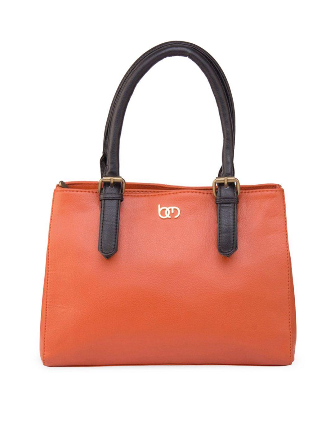 bagsy malone orange pu structured handheld bag