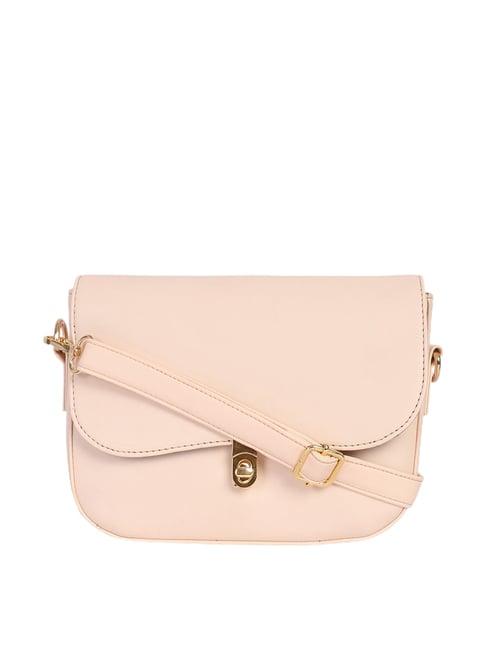 bagsy malone pink solid sling bag