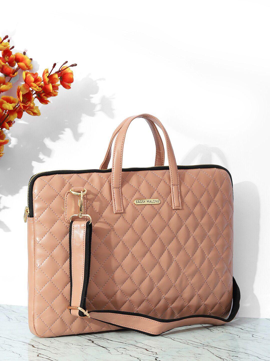 bagsy malone pu quilted laptop bag