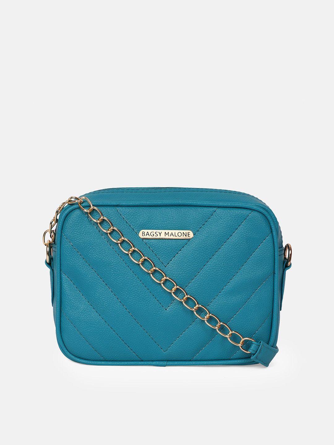 bagsy malone pu structured sling bag with quilted