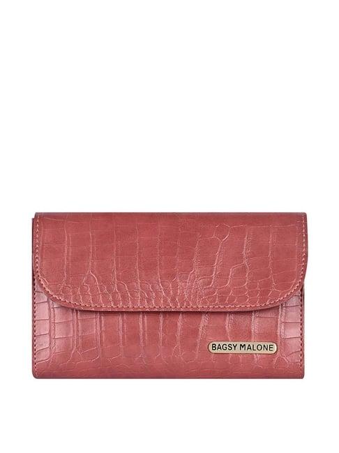 bagsy malone red textured clutch