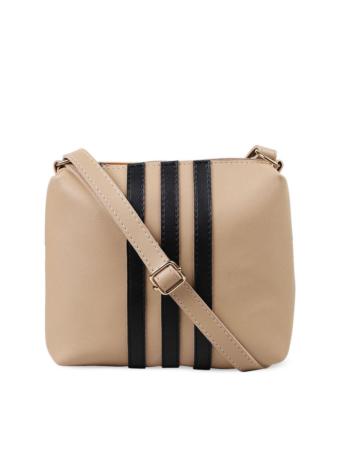 bagsy malone striped pu structured sling bag