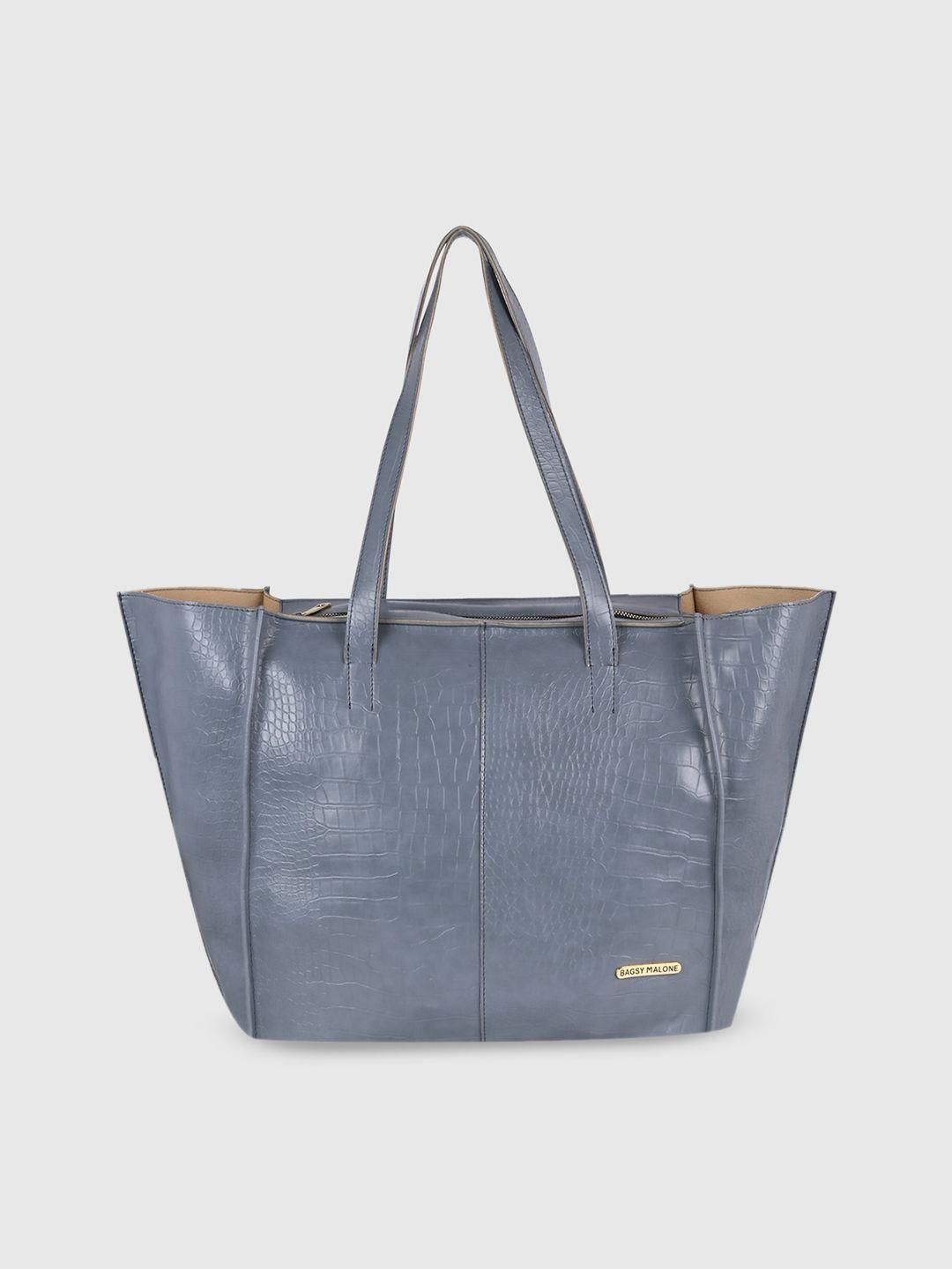 bagsy malone textured pu shopper tote bag