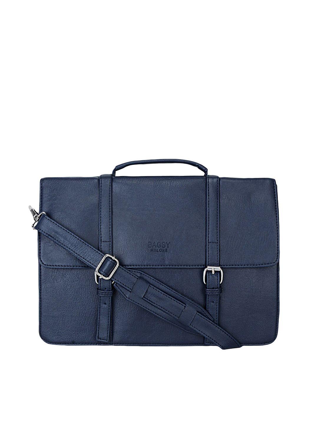 bagsy malone unisex blue pu laptop bag