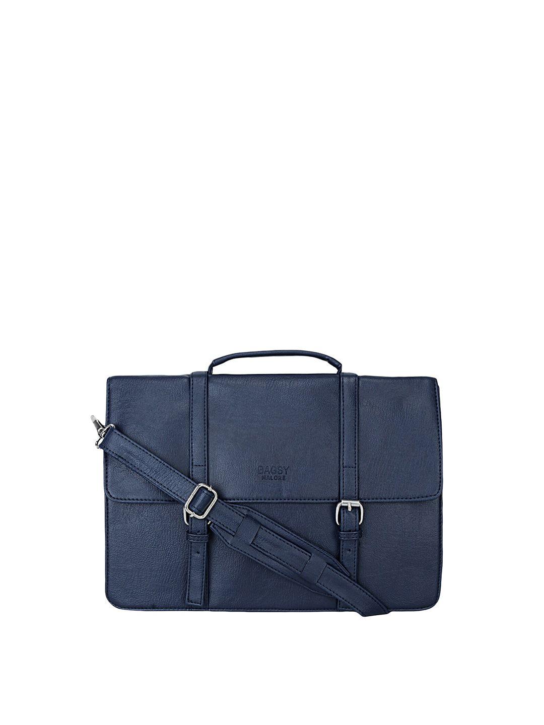 bagsy malone unisex blue pu laptop bag