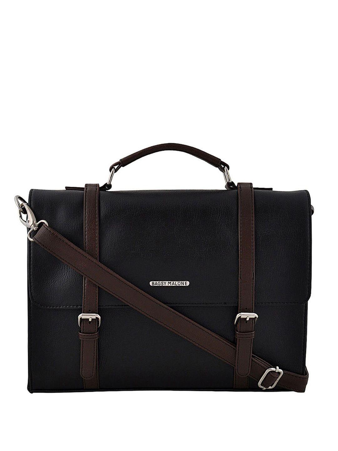 bagsy malone unisex textured laptop bag- up to 15 inch