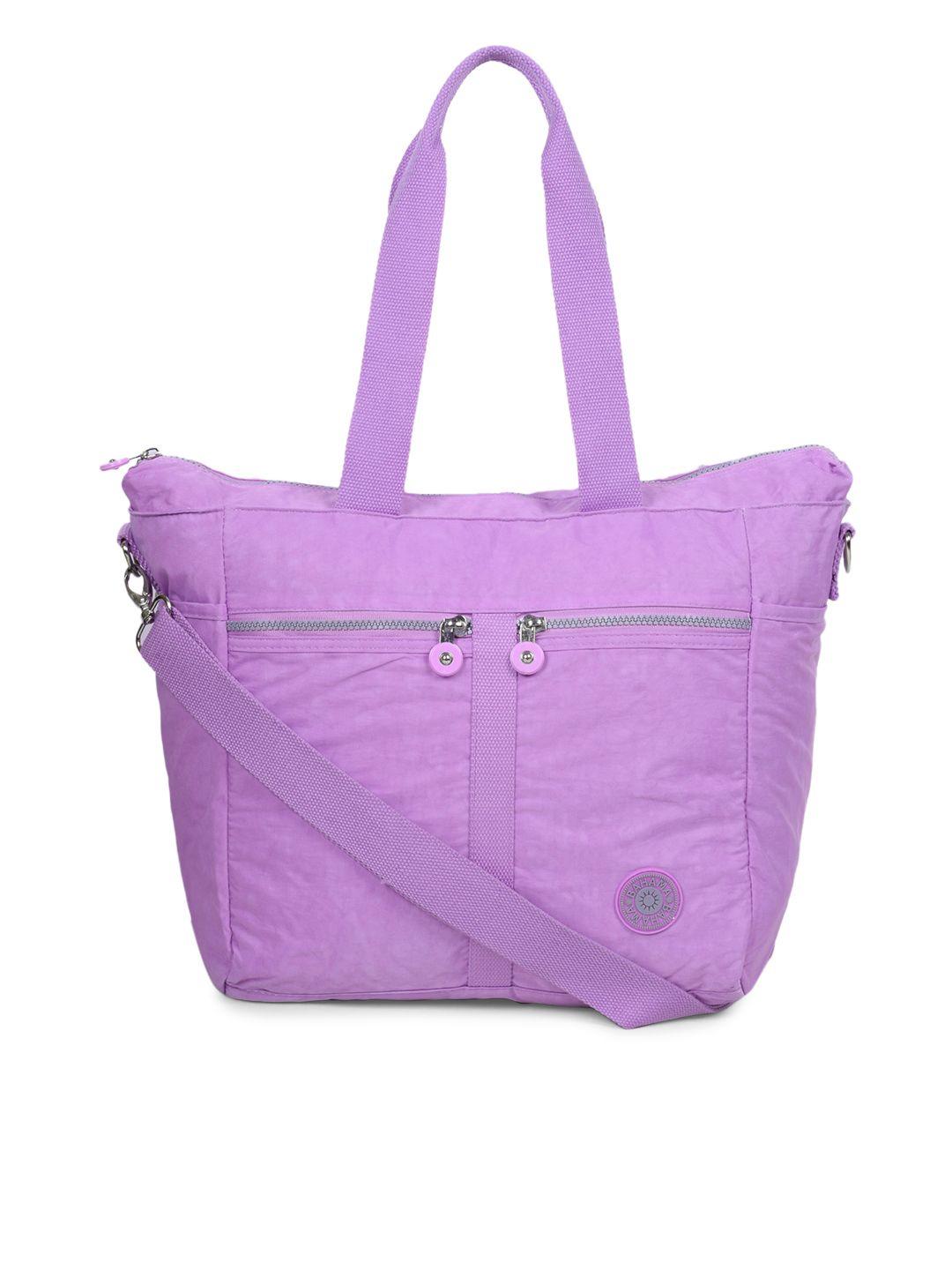 bahama crinkle range purple solid shoulder bag