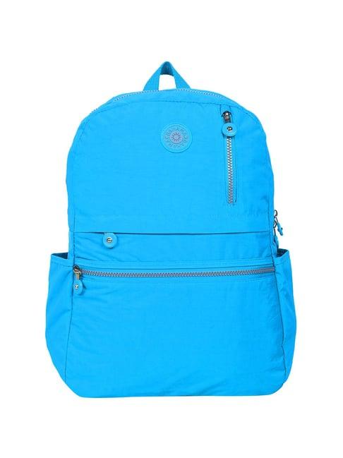 bahama crinkle blue nylon medium backpack