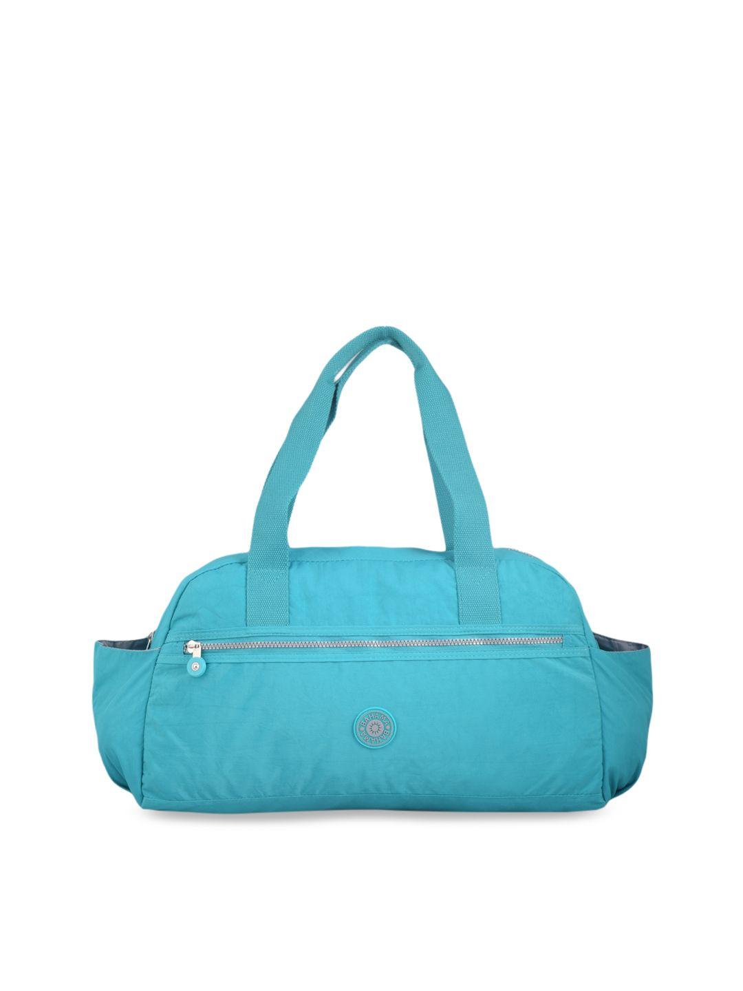 bahama crinkle blue solid handheld bag