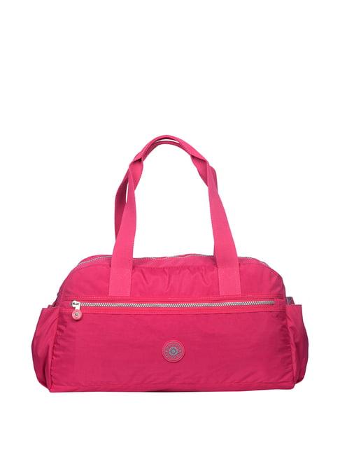 bahama crinkle dark pink medium duffle bag