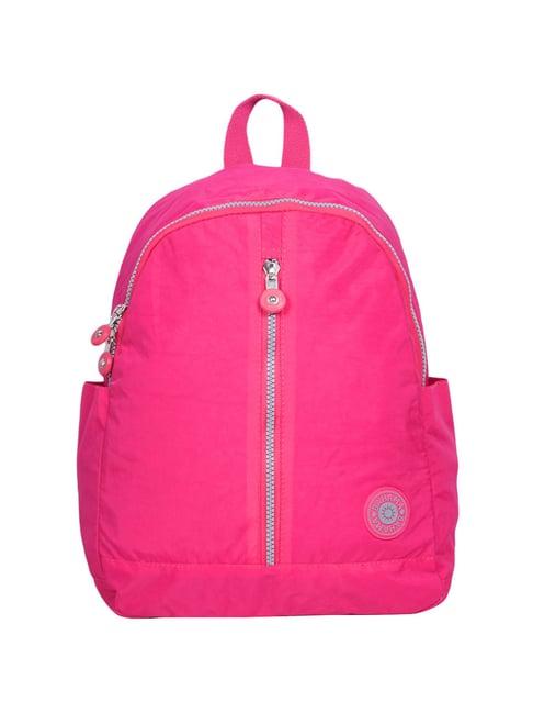 bahama crinkle dark pink nylon medium backpack