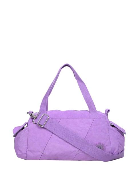 bahama crinkle light purple medium duffle bag