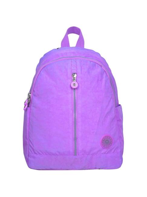 bahama crinkle light purple nylon medium backpack