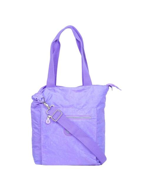 bahama crinkle light purple solid medium tote handbags