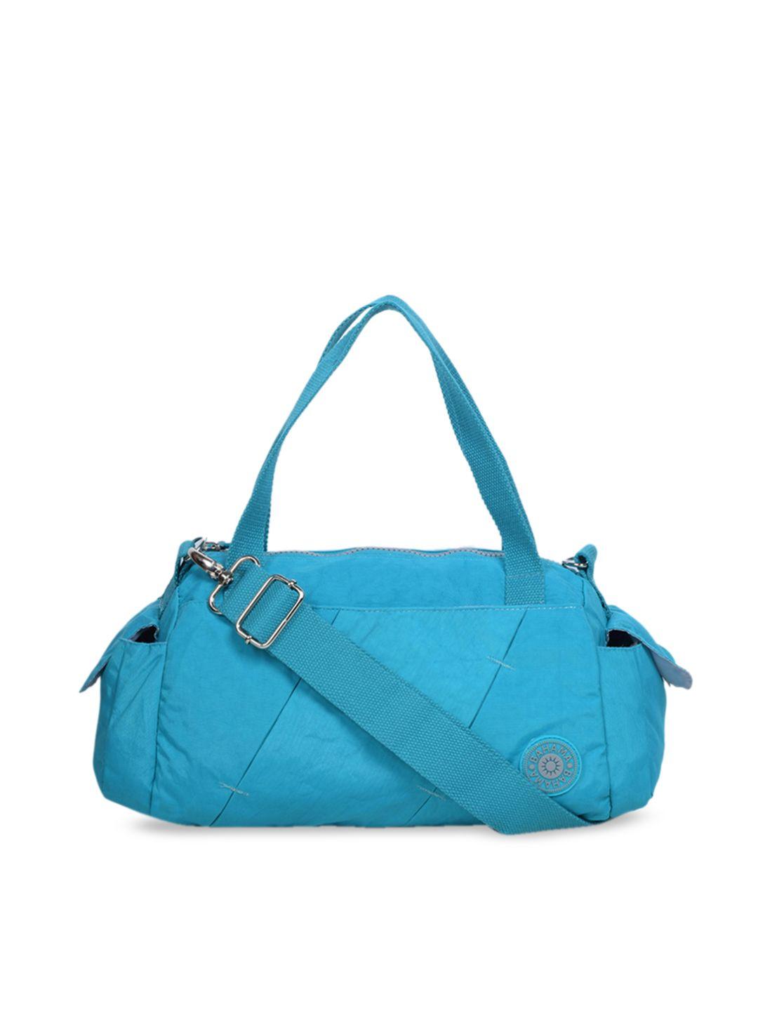 bahama crinkle range blue solid handheld bag